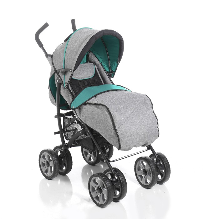 hauck_buggy_como_grau_melange_türkis