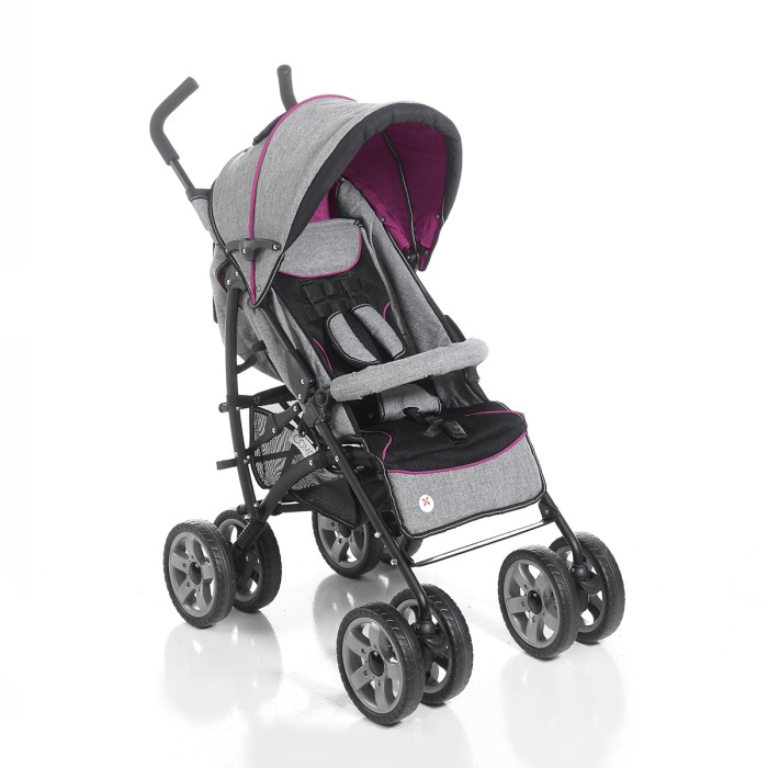 hauck_buggy_como_grau_melange_magenta