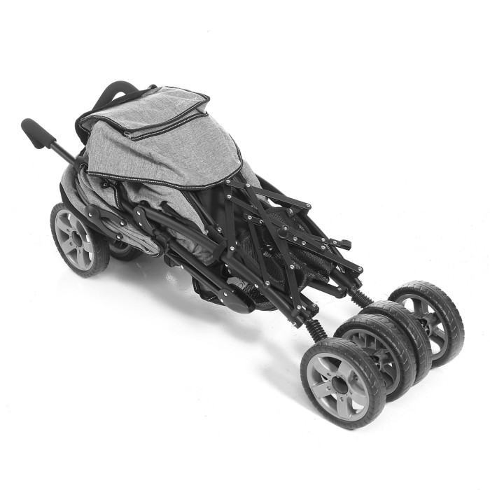 hauck_buggy_como_grau_melange_türkis