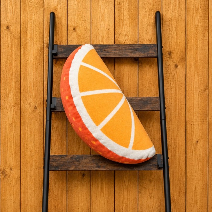 Gefülltes Kissen Orange 35 x 70 cm