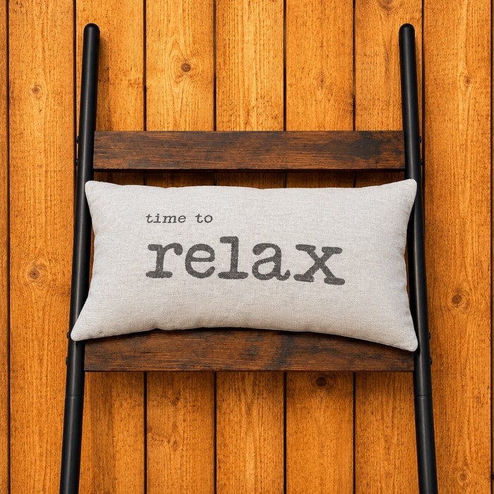Gefülltes Kissen Relax 60 x 26 cm natur