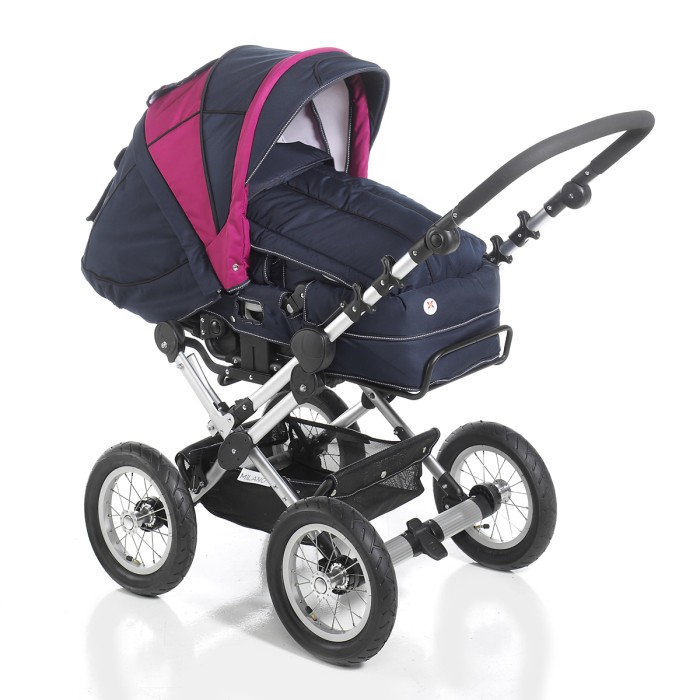 Hauck_Kombikinderwagen_Milano_marine_magenta