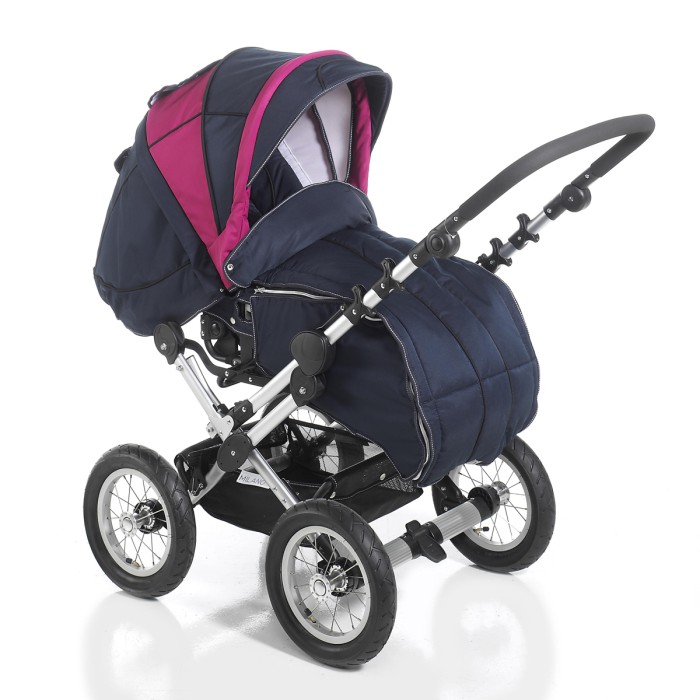 Hauck_Kombikinderwagen_Milano_marine_magenta