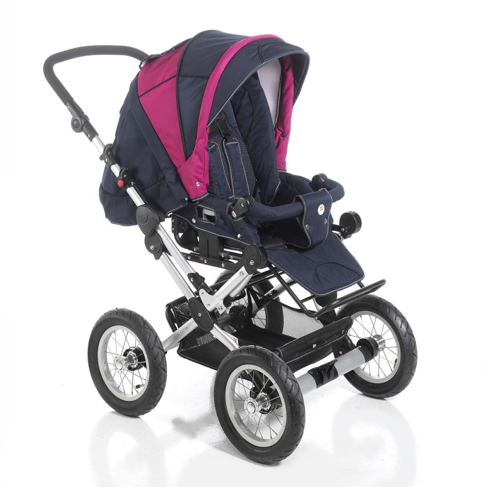 Hauck_Kombikinderwagen_Milano_marine_magenta