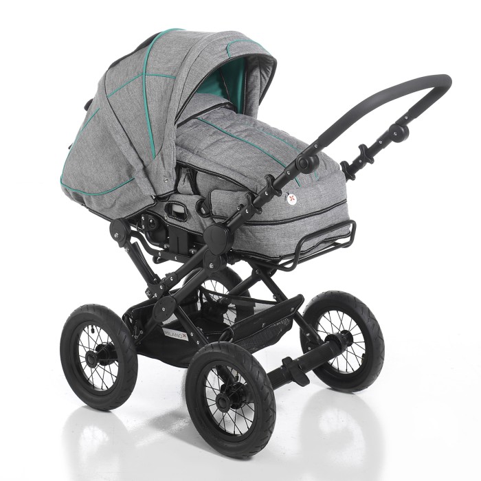 Hauck_Kombikinderwagen_Milano_grau_melange_türkis