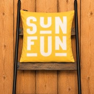 Kissen Sun Fun 50 x 50 cm mit Füllung