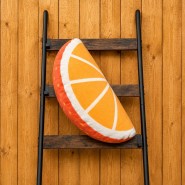 Gefülltes Kissen Orange 35 x 70 cm